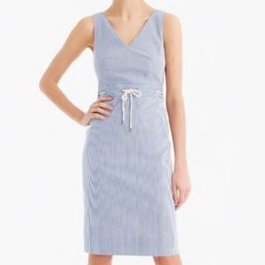 J.  Crew Double V-neck Dress In Stretch